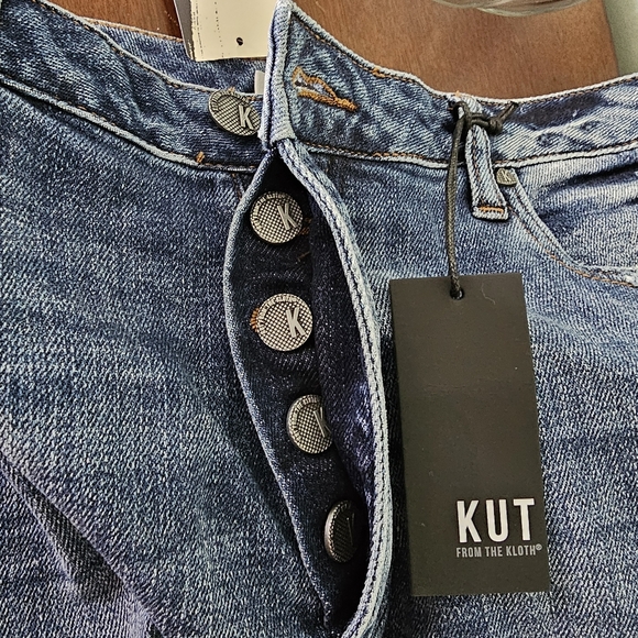 Evereve Kut From the Kloth Juliet Slouchy Boyfriend Jeans Distressed Size 12 - Picture 10 of 10